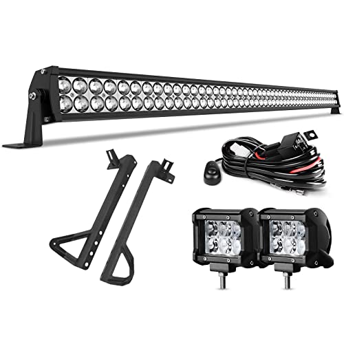 DWVO LED Light Bar 52 Inch (55 Inch with Mounting...