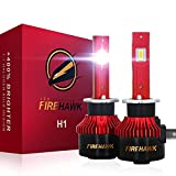 Firehawk 2022 New H1 LED Bulbs, 15000LM Japanese CSP, 400% Brightness, 200% Night Visibility, 6000K Cool White, Halogen Replacement Conversion Kit, Pack of 2