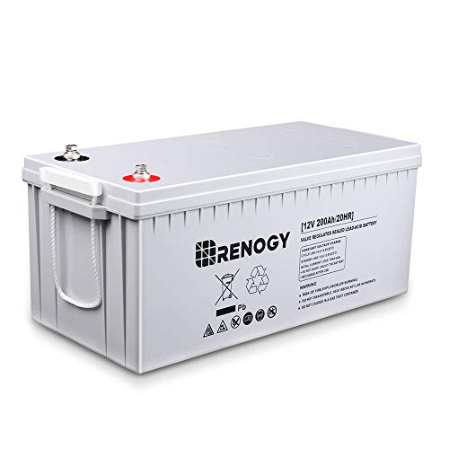 Renogy Deep Cycle Agm Battery 12 Volt 200AH for RV, Solar,...