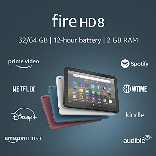 Fire HD 8 tablet, 8' HD display, 32 GB, (2020 release),...