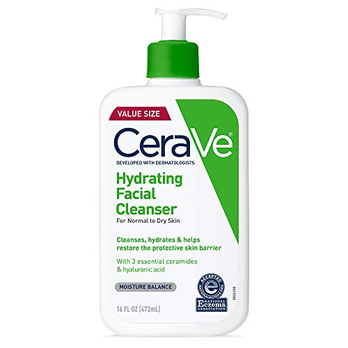 CeraVe Hydrating Facial Cleanser | Moisturizing Non-Foaming...
