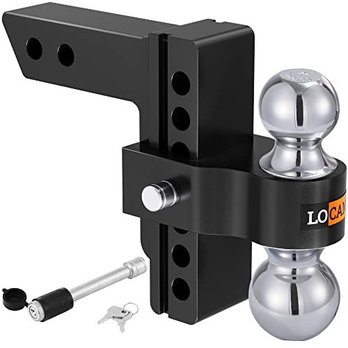 LOCAME Adjustable Trailer Hitch, Fits 2-Inch Receiver,...