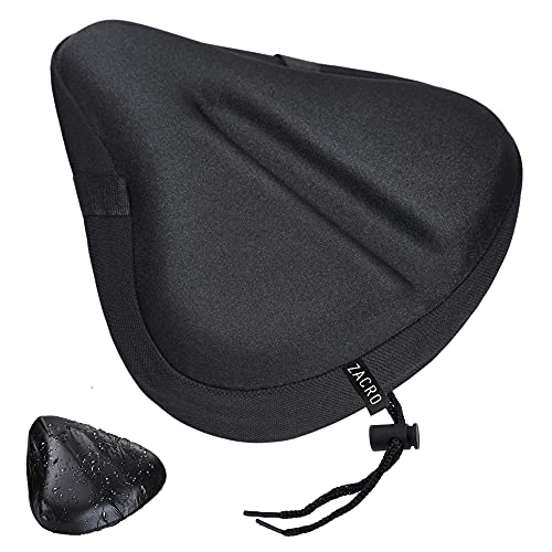 Zacro Bike Seat Cover Big Size, Gel Padded Wide Cushion for...
