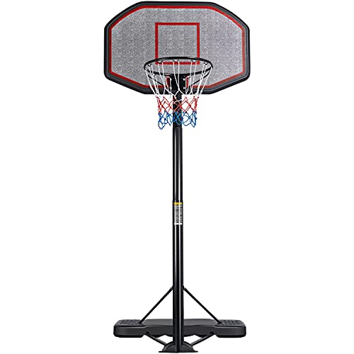 Yaheetech 7-10ft Basketball Hoop System Portable Removeable...