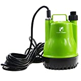 FLUENTPOWER 1/4HP Utility Pump 1500GPH Submersible Sump Pump, Drain Clean Water for Basement Flood Cellar Pool Garden Pond and Hot Tub