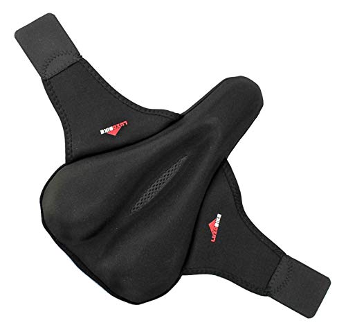 LuxoBike Gel Bike Seat Cover Padded Bicycle Seat Covers for...