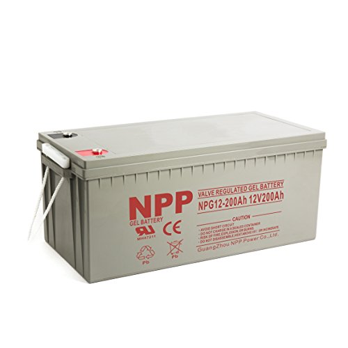 NPP NPG12-200Ah Rechargeable Gel Deep Cycle 12V 200 Ah...