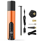AirXwills Electric Bike Pump - 150 Psi Tire Inflator Portable Air Compressor Inflater, Air Pump with Digital Pressure Gauge 2000mAh Battery LED Light, for Car Bicycle Tires