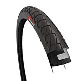 Fincci Foldable Slick Bike Tire 26 x 1.95 Inch 50-559 for Road Street Cruiser Hybrid Bicycle