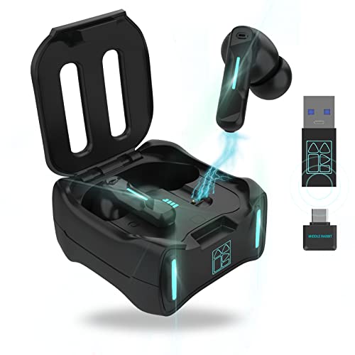 MIDDLE RABBIT SW4 Wireless Gaming Earbuds for PC PS4 PS5...