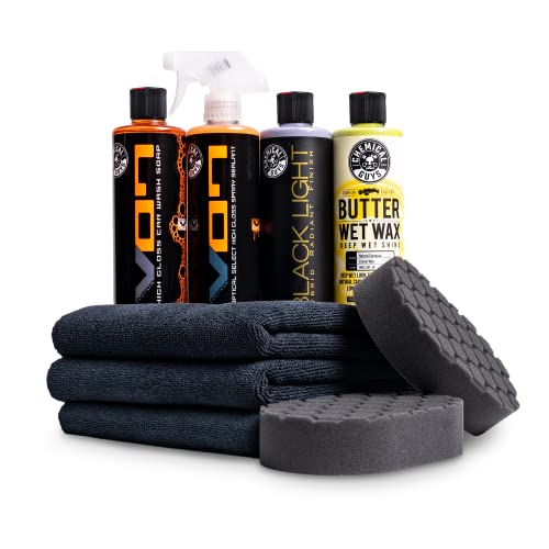 Chemical Guys HOL203 Black Car Care Kit, 9 Items