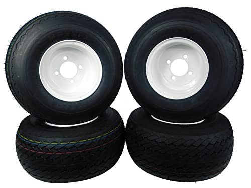 18x8.50-8 GTX OEM Golf Cart Wheels and Golf Cart Tires Combo...