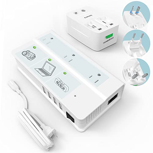 Voltage Converter Universal Travel Adapter 220v to 110v...