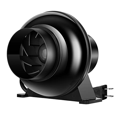 VIVOSUN D4 4 Inch 195 CFM Inline Duct Ventilation Fan HVAC...