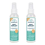 Wondercide - Mosquito, Tick, Fly, and Insect Repellent with Natural Essential Oils - DEET-Free Plant-Based Bug Spray and Killer - Safe for Kids, Babies, and Family - Cedarwood 2-Pack of 4 oz Bottle