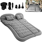 SAYGOGO SUV Air Mattress Camping Bed Cushion Pillow - Inflatable Thickened Car Air Bed with Air Pump Portable Sleeping Pad Mattress for Home Car Travel Camping Upgraded Version - Grey