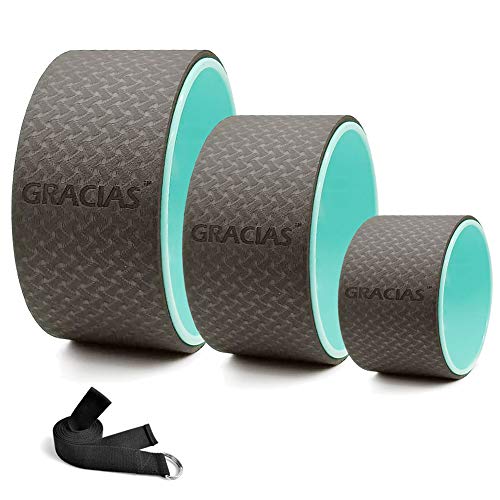Yoga Wheel Set, Strong & Comfortable Sports Yoga Wheel for...