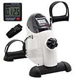Hausse Portable Exercise Pedal Bike for Legs and Arms, Mini Exercise Peddler with LCD Display