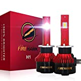 Firehawk 2023 New H1 LED Bulbs, 20000LM Japanese Chips, 500% Brightness, 6000K Cool White, IP68 Waterproof, Halogen Replacement Conversion Kit, Pack of 2
