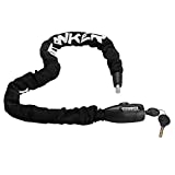 Titanker Bike Chain Lock, 8mm Thick Security Anti-Theft Bike Lock Chain with Keys Bicycle Chain Lock Bike Locks for Bike, Motorcycle, Bicycle, Door, Gate, Fence, Grill (3.3ft, 8mm Thick Chain)