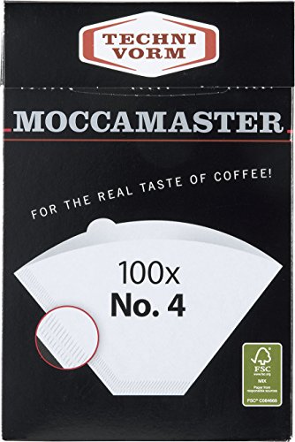 Technivorm Moccamaster #4 White Paper Filters, 100-count per...