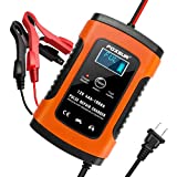 YONHAN Car Battery Charger Maintainer 5 Amp 6V/12V Battery Chargers Trickle Charger for Car Boat Motorcycle Lawn Mower Marine Sealed Lead Acid Battery and More