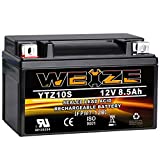 Weize YTZ10S-BS High Performance - Maintenance Free - Sealed AGM Motorcycle Battery Compatible With Yamaha Honda