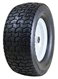 Marathon 16x6.50-8' Flat Free Tire on Wheel, 3' Hub, 3/4' Bushings