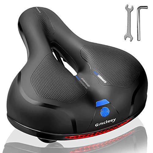 Gincleey Comfort Bike Seat for Women Men,Wide Bicycle Saddle...