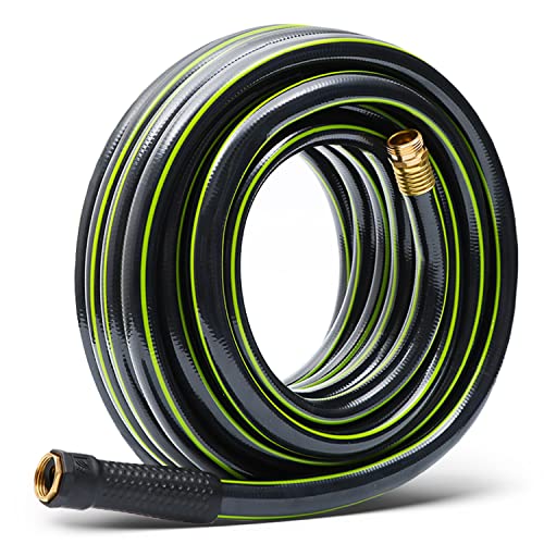 Worth Garden 3/4 x 25ft Water Hose - Durable Non Kinking...