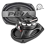 PRV AUDIO 2X 69MR500CF-NDY-4 6x9 Midrange Speaker 500 Watts 4 Ohm Carbon Fiber Neodymiun Water Resistant Pro Audio for Boat UTV 4-Wheeler Motorcycle (2 Speakers)