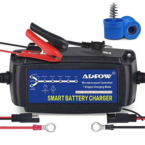 ADPOW 5A 12V Automatic Smart Battery Charger Automotive...