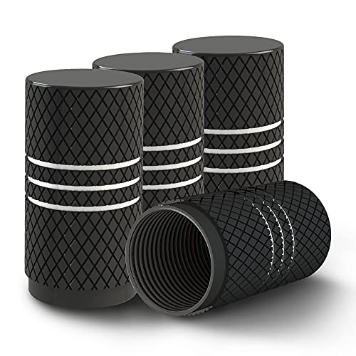 EcoNour Tire Valve Stem Caps (4 Pack) | Dustproof Tire Air...