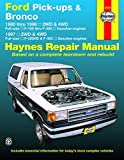 Ford Pick-ups F-100, F-150, F-250 & Bronco (80-96) & F-250HD & F-350 (97) Haynes Repair Manual (Does not include information specific to diesel engine or Super Duty models.)