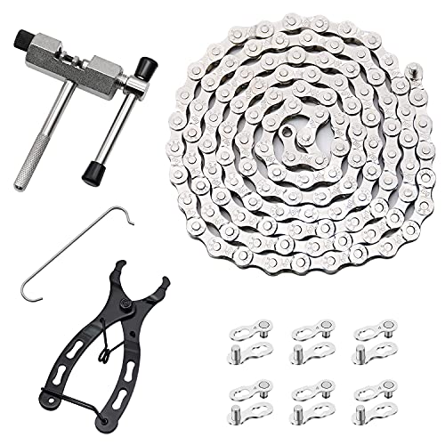 Single/6/7/8/9/10/11/12 Speed Bike Chain Kit, RUBY.Q...