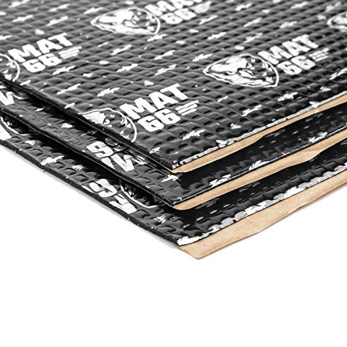 MAT66 ProBlack 80 mil 36 sqft Car Sound Deadening Mat, Butyl...