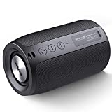 Portable Bluetooth Speaker, Outdoor Speaker, Mini Wireless Speaker Waterproof IPX5, Zealot S32 Upto 12H Playtime, Stereo Pairing, MIC/TF Card/USB/AUX for Home/Outdoor Competible for iOS Andriod Black