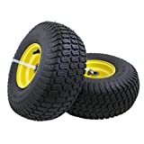 15x6.00-6' Front Tire Assembly Replacement for 100 and 300 Series John Deere Riding Mowers - 2 pack