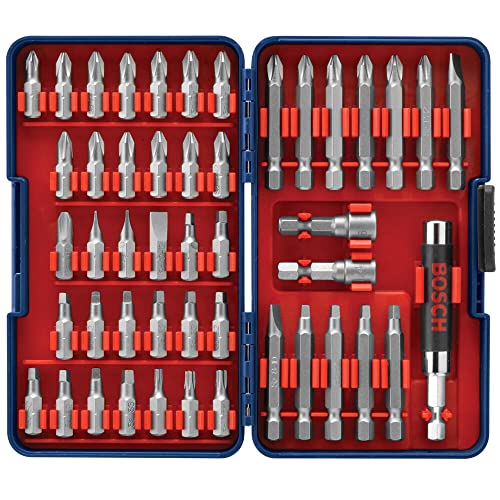 BOSCH T4047 47-Piece High-Carbon Steel Hex Shank Screwdriver...