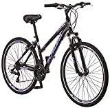 Schwinn GTX 1.0 Comfort Adult Hybrid Bike, Dual Sport Bicycle, 20-Inch Aluminum Frame, 21-Speed Trigger Shifters, Black
