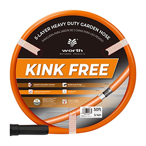 Worth Garden 3/4 in. x 50 ft. Heavy Duty Garden Hose - 3/4''...