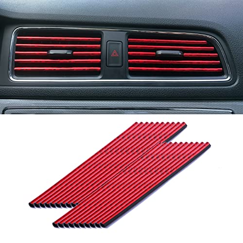 LivTee 20 Pieces Car Air Conditioner Decoration Strip for...