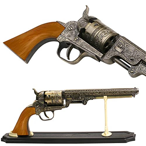 BladesUSA - Decorative Western Revolver with Display Stand -...