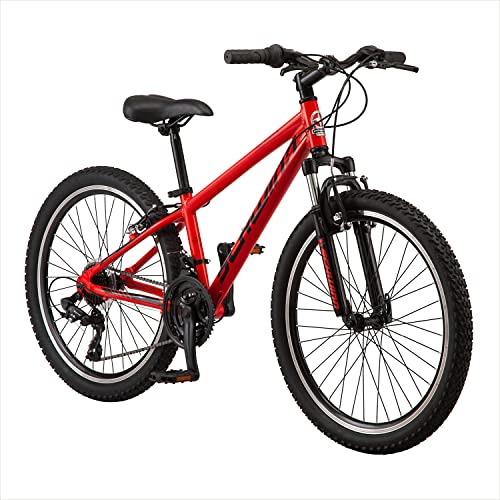 Schwinn High Timber AL Youth/Adult Mountain Bike, Aluminum...