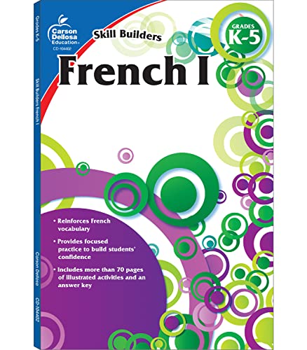Carson Dellosa Skill Builders French I Workbook—Grades K-5...