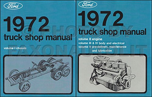1972 FORD TRUCK FACTORY REPAIR SHOP & SERVICE MANUAL SET...