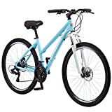 Schwinn GTX 2.0 Comfort Adult Hybrid Bike, Dual Sport Bicycle, 17-Inch Aluminum Frame, Light Blue