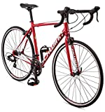 Schwinn Fastback Tourney AL Adult Performance Road Bike, Beginner to Intermediate Bicycle Riders, 700c Wheels, 14-Speed Drivetrain, Small Aluminum Frame, Red