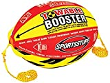 SPORTSSTUFF Towable Booster Tube Yellow, Red, Black, Dimensions inflated (38in x 28in) deflated (45in x 36in)