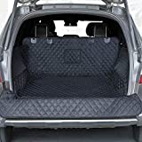 PETICON SUV Cargo Liner for Dogs, Waterproof Pet Cargo Cover Dog Seat Cover Mat for SUVs Sedans Vans with Bumper Flap Protector, Non-Slip, Large Size Universal Fit